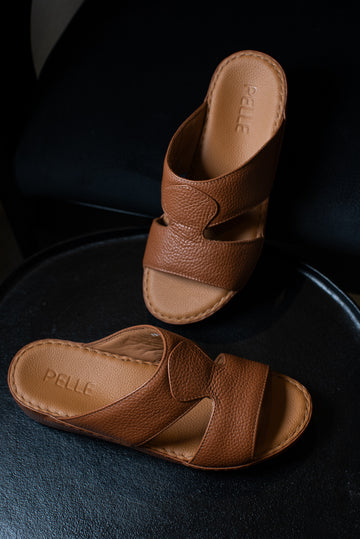PELLE Textured Leather Slipper