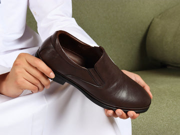 Pelle Black Pebbled Leather Slip-On Loafer